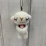  ねむねむ ちび ひつじあみぐるみ　ボールチェーン　#mpcs2104