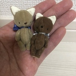 yuri様専用<身長約5センチ>ハンドメイドの双子ネコさん