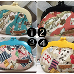送料無料💕ぷっくりかわいいアリス柄がま口(小)