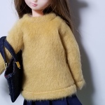 あったかニットのトップス(リカちゃんブライスの洋服)