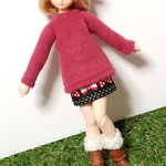  あったかニットのトップス(リカちゃんブライスの洋服)