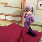 ねんどろいどどーる　着物　 御夜伽襦袢　藤色