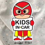 キッズインカー【戦隊キッズ.レッド】マグネットステッカー　カーステッカー