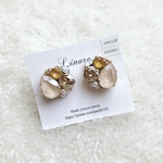 swarovskiビジューイヤリング