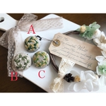 【Aデザイン】新年特価！手刺繍＊ブローチお花刺繍/やわらか/プレゼント/ギフト/リネン/