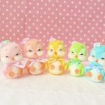 にこにこレインボーヒヨコ5set!!⭐︎レトロアニマル⭐︎pinocosmile