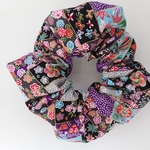 和柄のシュシュ     -scrunchie-