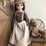 リカちゃん服＊ゆるゆるエプロンスカート