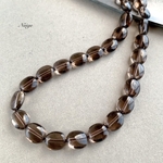 スモーキークォーツAAA　オーバル11×9×6mm 天然石パーツ