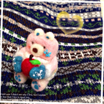 羊毛フェルト  小さな ももクマちゃん