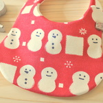 2way♪調整可♪ふわふわやわらかスタイ♪雪だるま