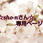 オーダー☆sho-nさん☆専用ページ