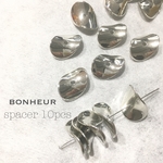 A236【送料無料】ウェーブ  CCB  スペーサー  ビーズ  10pcs