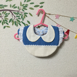 エプロンドレス風スタイ(blue)