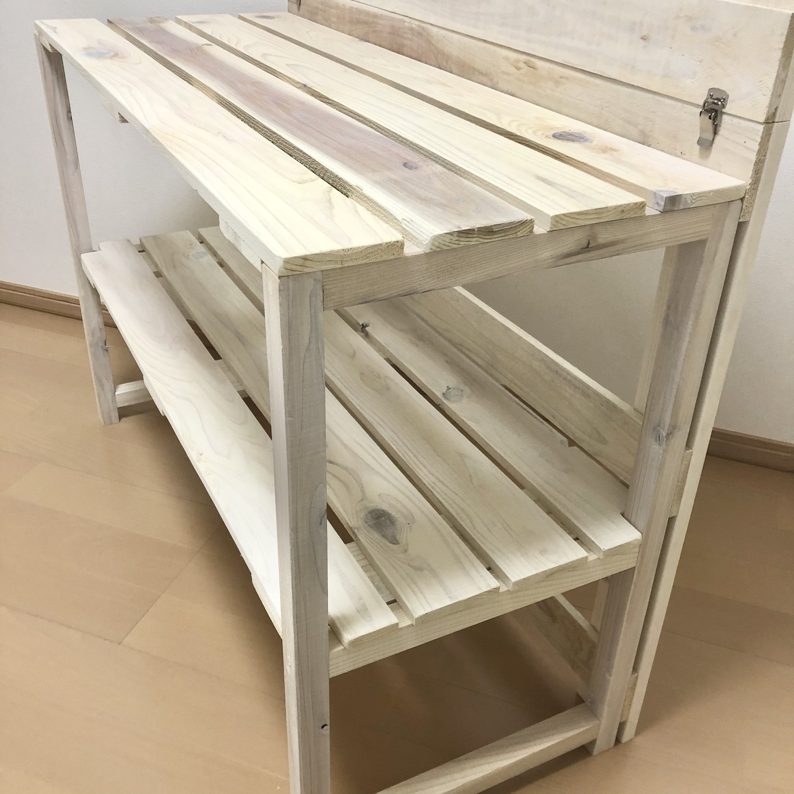 折りたたみ式 マルシェ什器｜木製ディスプレイ棚｜イベント出店