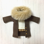 オビツ11サイズ服＊スヌード×ロングカーデ×重ね着風タンク3点セット②
