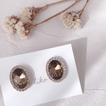 【イヤリング】-clear herb- キャンディビジューピアス 