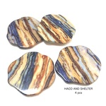 4pcs★bohemian big plate charm・mannish（アセテートチャーム)