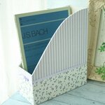 リバティ　ファイルBOX　フローティングフローラ ラベンダー