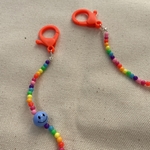 🦕😙マスクチェーン【カラフルビーズ】2way マスクストラップ