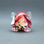 限定品【送料無料】花飾りのアマビエ様 (ピンク)