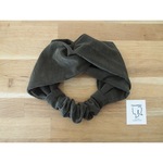 コーデュロイ カーキ  幅広 クロスヘアバンド  ベビー&キッズとおそろい