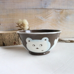 お茶碗大【くまとリンゴ】