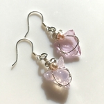 アンダラクリスタル　ピアス（ピンク）