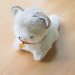 【再販】ちいさなぬいぐるみ青い瞳のハスキー子犬