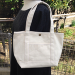 生成り×生成り8号帆布トートバック Mサイズ