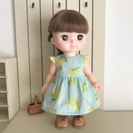 ソランちゃんの服　ミモザのワンピース　ミントグリーン