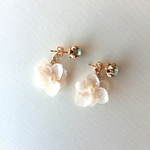 お花のキャッチ2WAYピアス