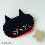 猫のお顔ポーチ オーダーメイド 模様少ない仔