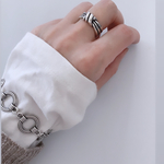 Feb15.1＊antique調 シルバーチェーンブレスレット