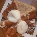 ネックウォーマー＊ふわもこリボン/バンビ&うさぎ＊合わせタイプ②