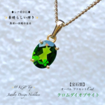 📹動画ｱﾘ◆希少石◆クロムダイオプサイト【最高級・宝石質】✨18KGP.Top(Silver925)✨ジュエリー天然石ネックレス💫自分へのご褒美に🎀  