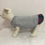 【セミオーダー】(再販5)犬服 グレイスウェット＆タータンチェック柄