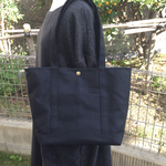 黒×黒 8号帆布トートバック Lサイズ