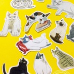 猫のフレークシール