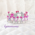 【 犬用　ティアラ 】 おしゃれ　トップノットペット　子供　ヘアアクセサリー　撮影　誕生日　♡AquaMana♡