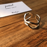 silver wave ring