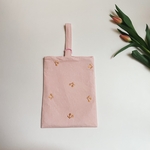 𖦊ັ  さくらんぼ刺繍のシューズケース 𖦊ັ  ピンク◇入園入学に