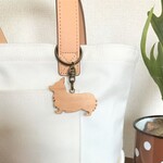 コーギー☆キーホルダー     ◆濃い茶色(ウォールナット材)は売り切れました