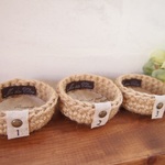 再販＊麻ひもの小物入れ3個セット