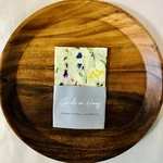 S size 16×16 みつろうラップ smile on honey ホワイトボタニカル　白　花柄