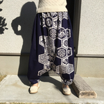 大風呂敷のサルエルパンツ