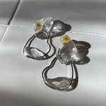 ミモザ雫ピアス/イヤリング
