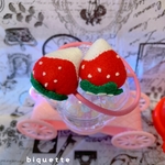 いちごミルクのヘアゴム