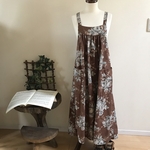 YUWA厚手コットン100%花柄ワンピース　丈オーダー