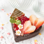 ハートいちごのチョコタルト